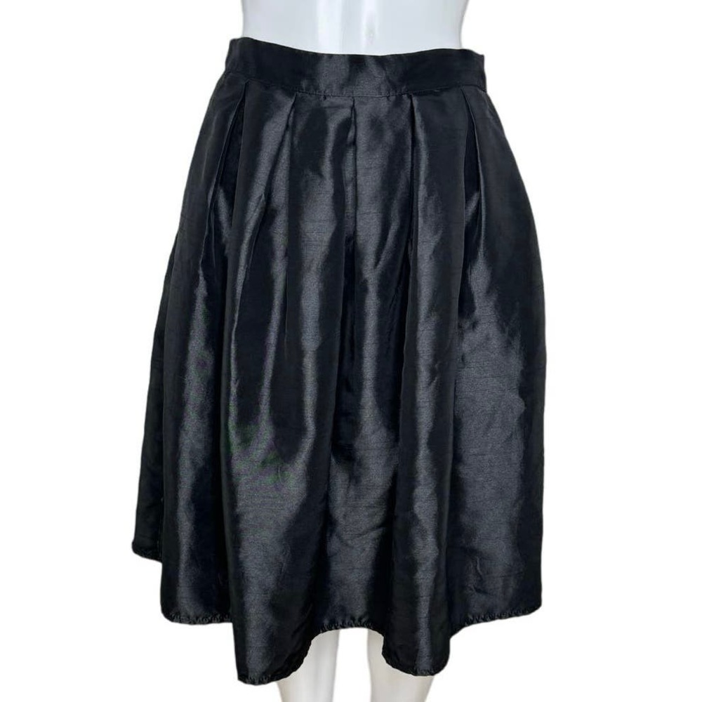 Ya Los Angeles Skirt Womens‎ Medium Black A-Line Full Pleated Neutral Minimalist